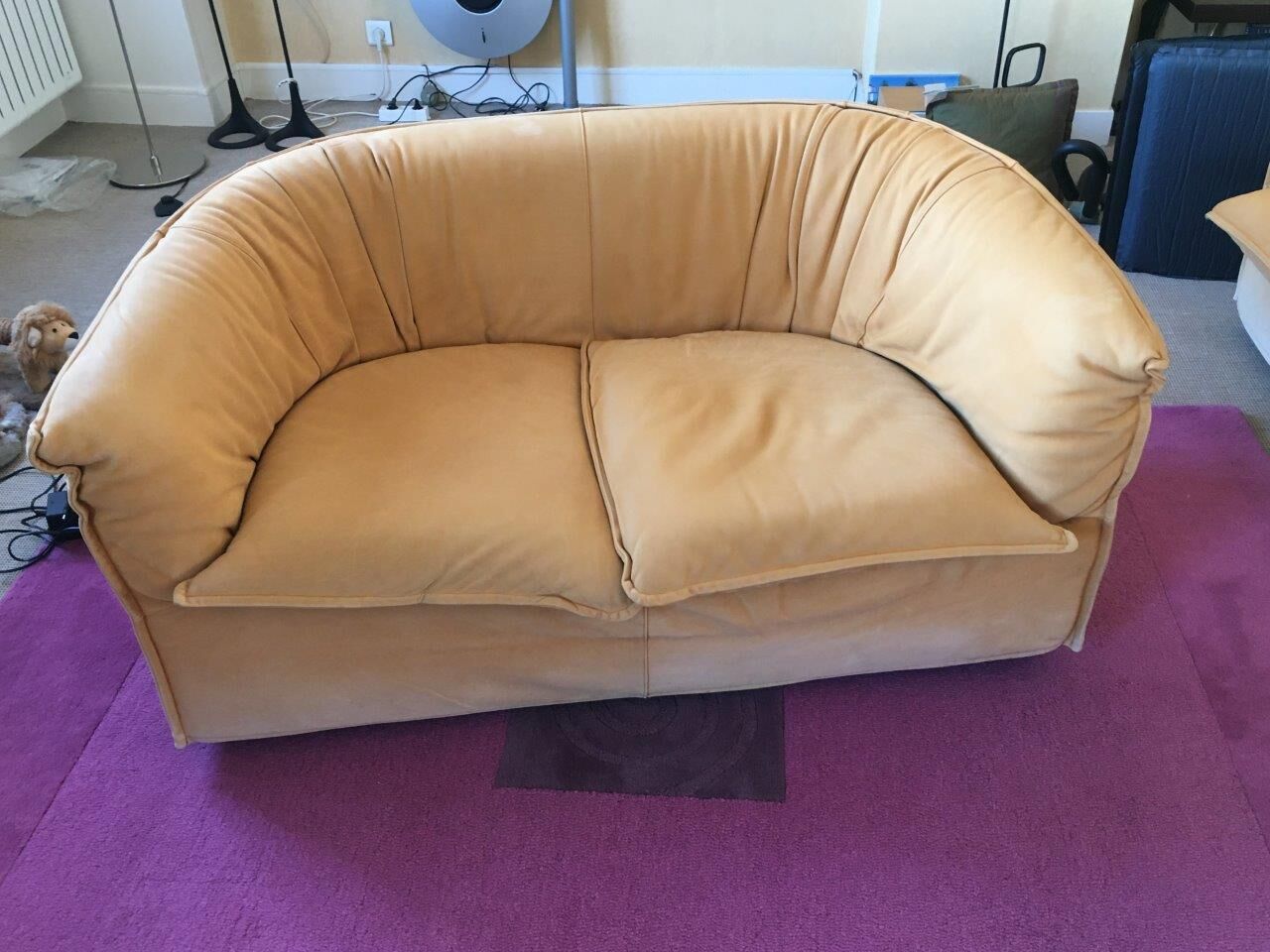 2-seater alcantara sofa