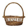 Varnished wicker basket