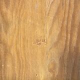 Brutalist pine rocking chair, Göran Malmvall, Svensk Fur, Sweden, 1960