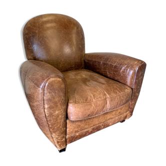 Leather club chair