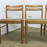 4x 60s 70s Oak dining chairs Danish design H.W Klein for Bramin