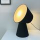 Sculptural black table lamp – Italian design spirit / Habitat