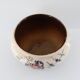 Globular ceramic vase by L. Dage, hand-painted floral decoration, style