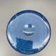 Vintage cobalt blue bubble glass vase – 1960s Scandinavian design