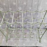 Metal bottle holder Céladon green