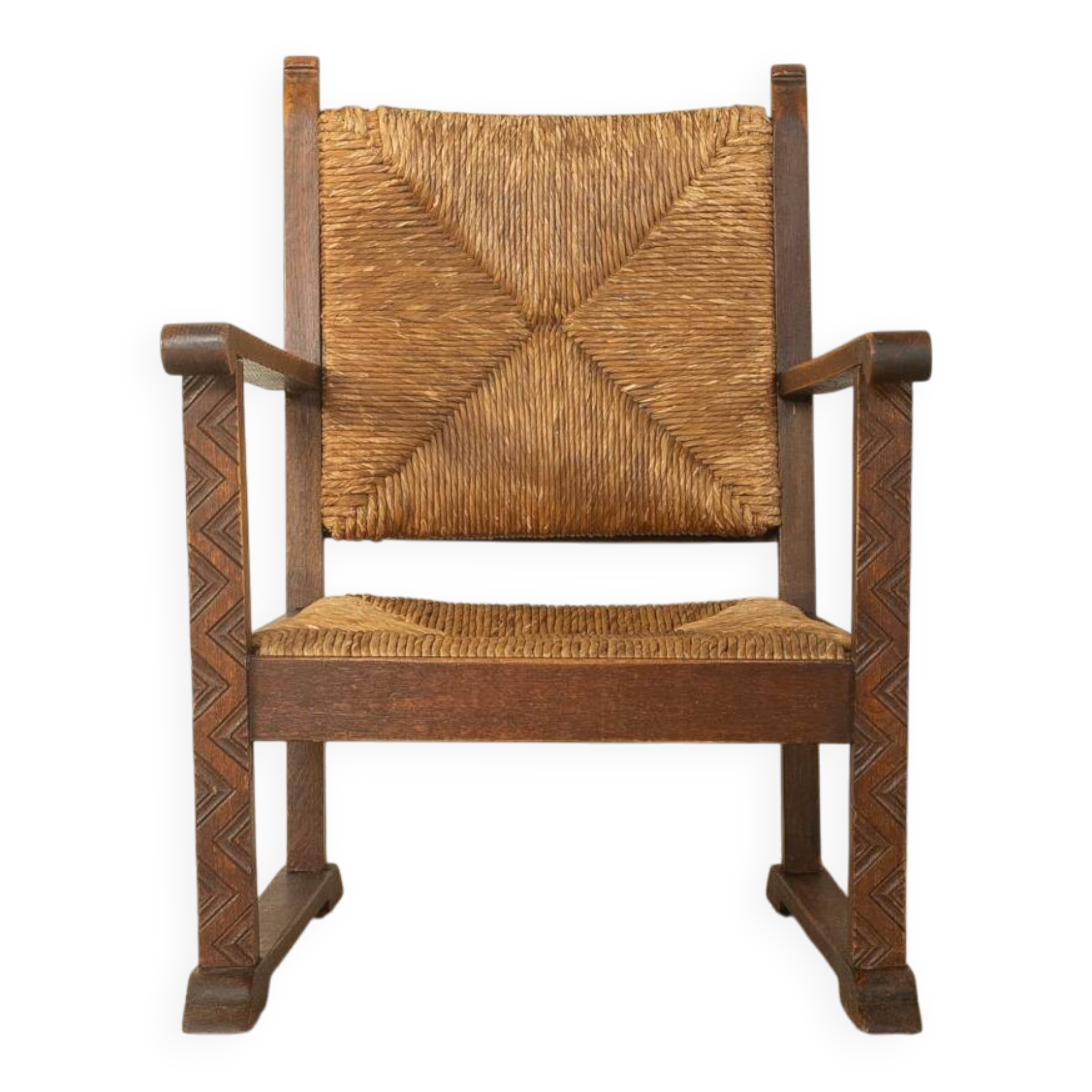 Brutalist armchair