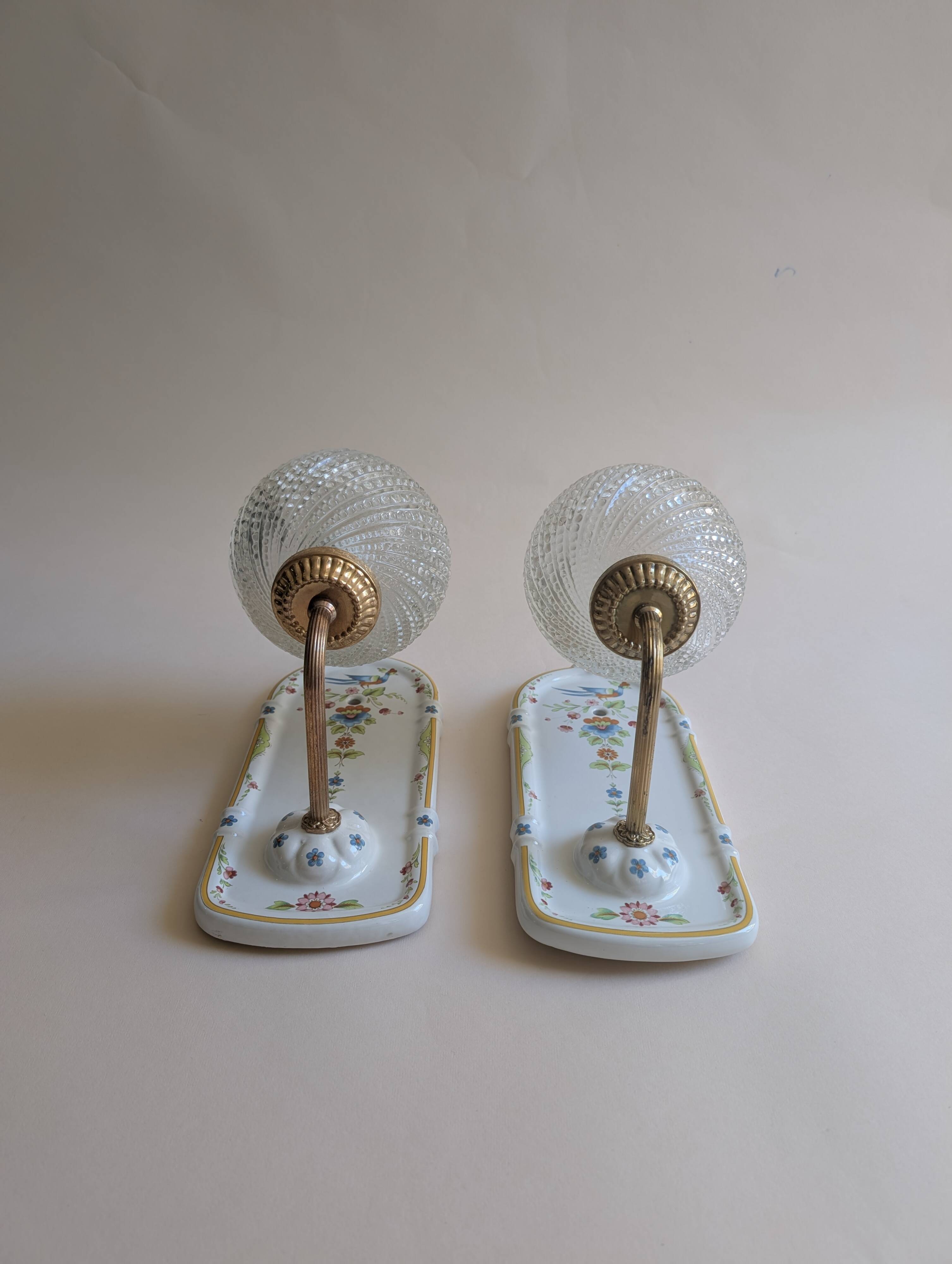 Ceramic wall lights