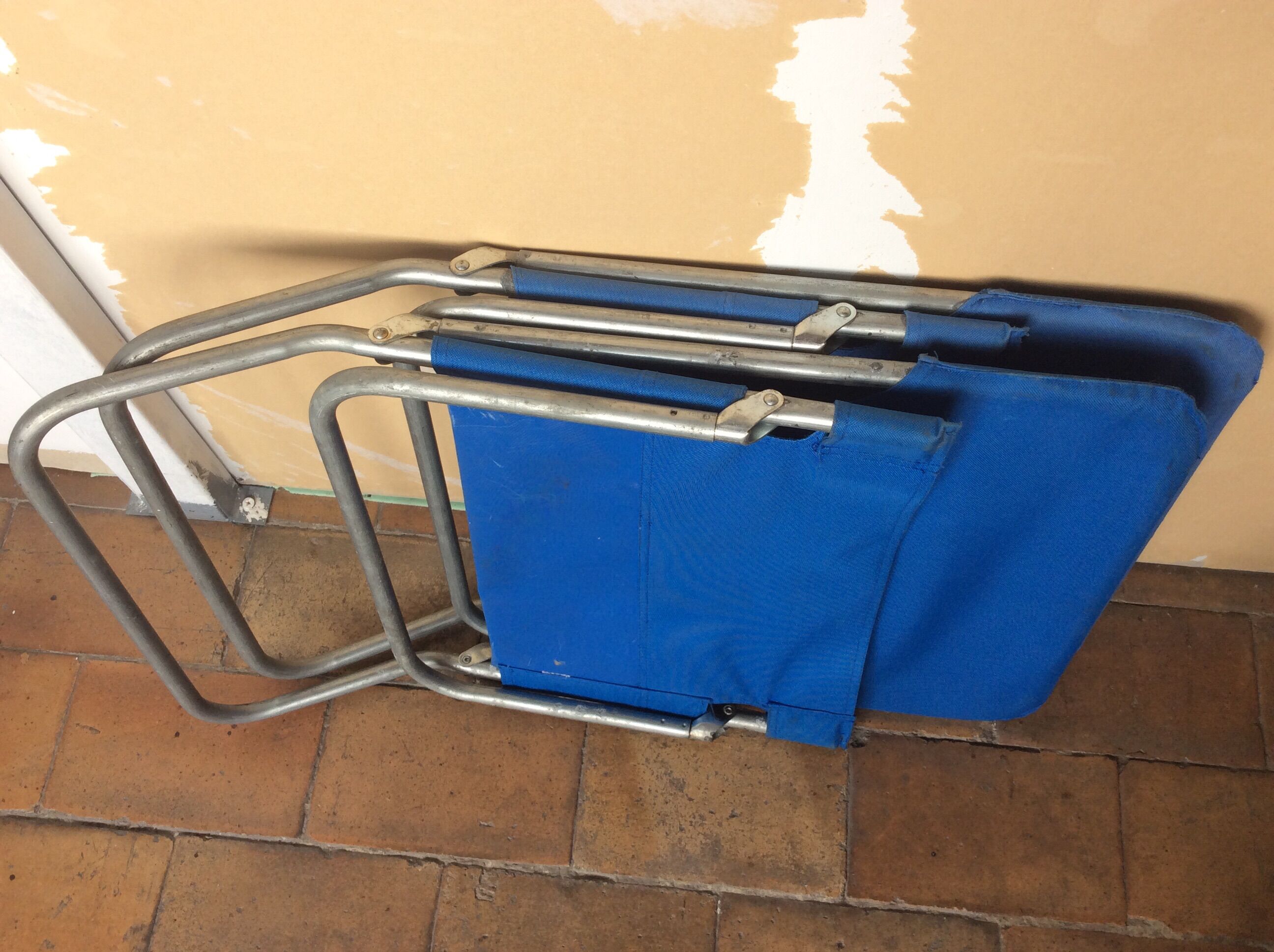 Vintage camping chair duo