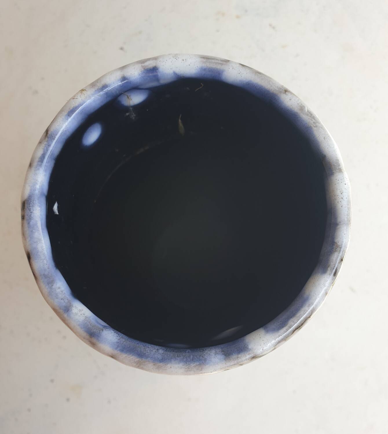 Vintage lava ceramic vase 1960