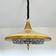 Retractable metal and  glass pull down pendant