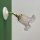 Vintage frosted glass tulip wall light (APJ1)
