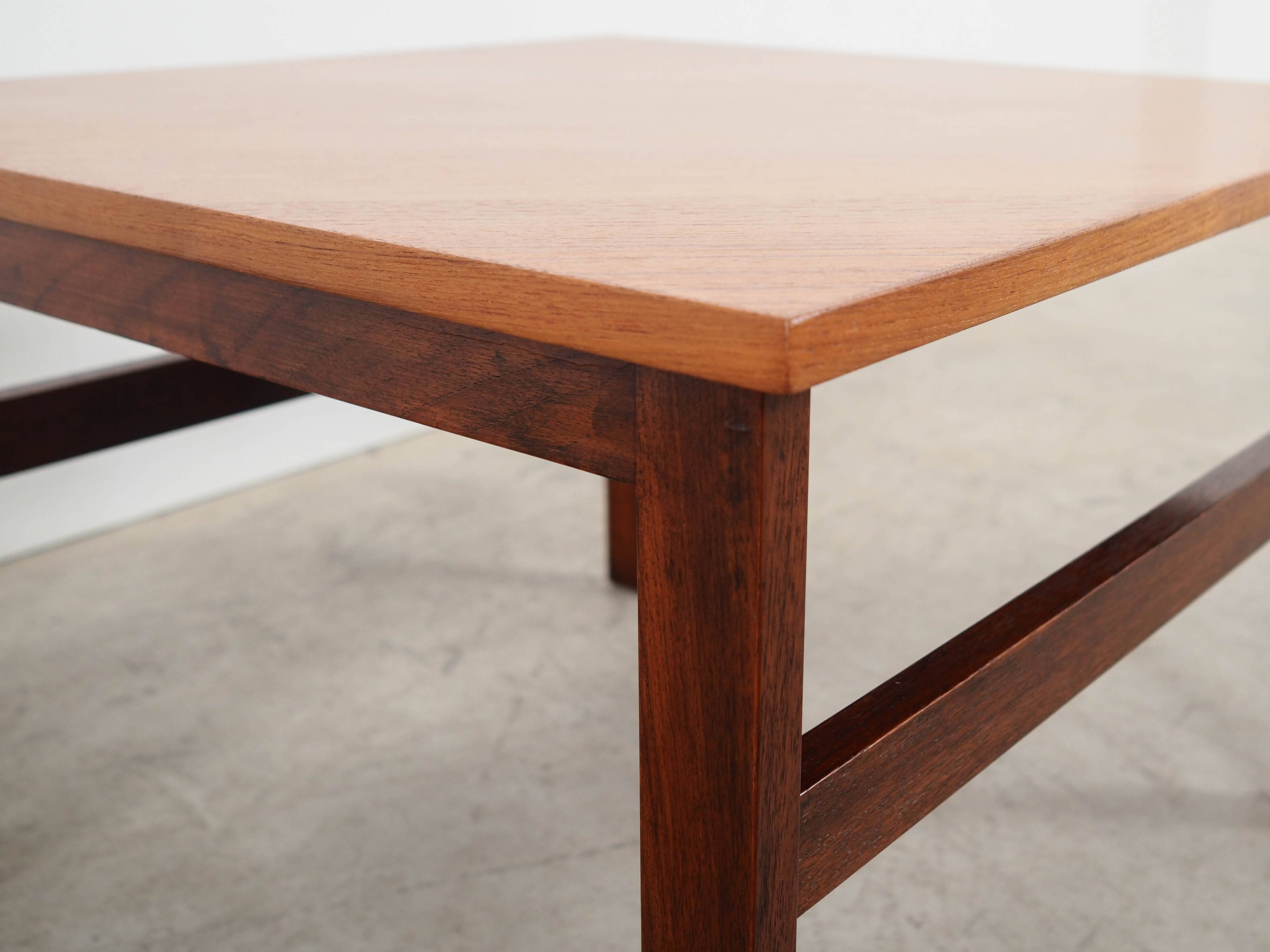 Mahogany coffee table, Danish design, 1970s, made in Denmark