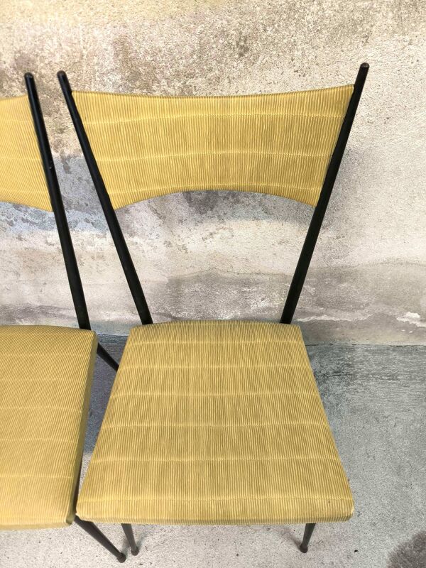 Trois chaises vintage dans le gout de Colette Gueden