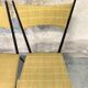 Three vintage chairs in the style of Colette Gueden.