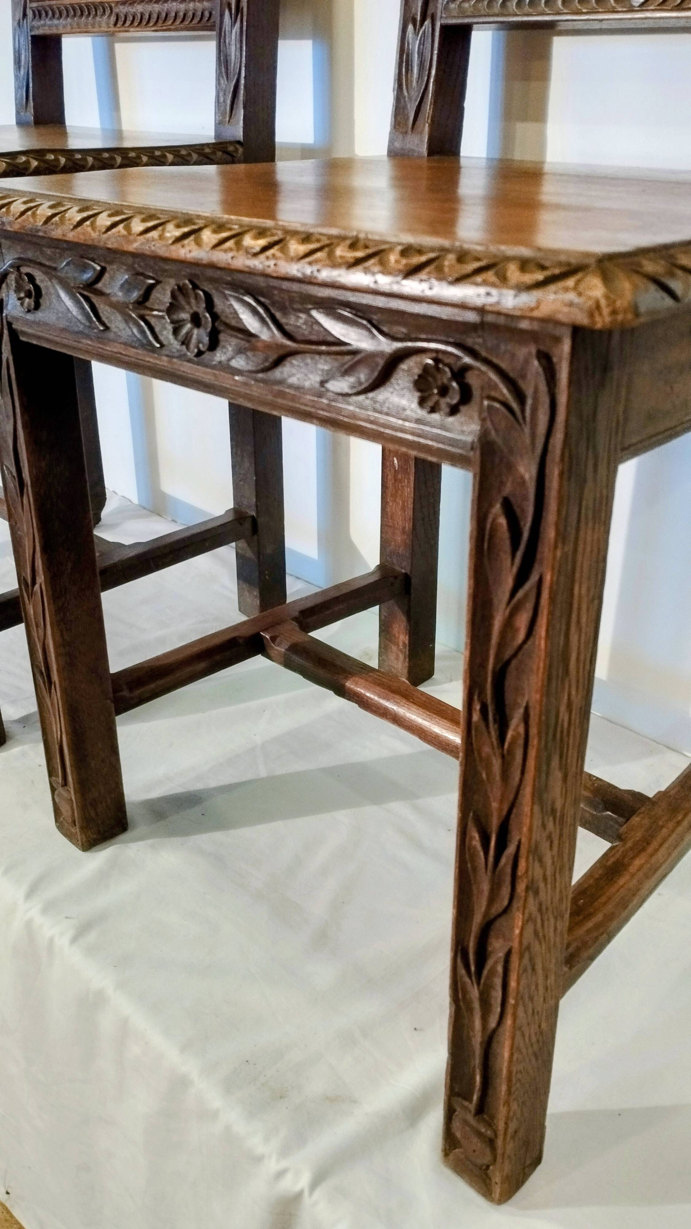 Pair of Breton chairs from the late 19th century.