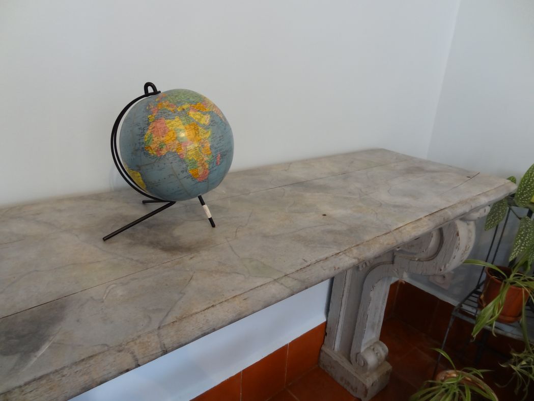 Globe terrestre vintage Girard er Barrère années 60