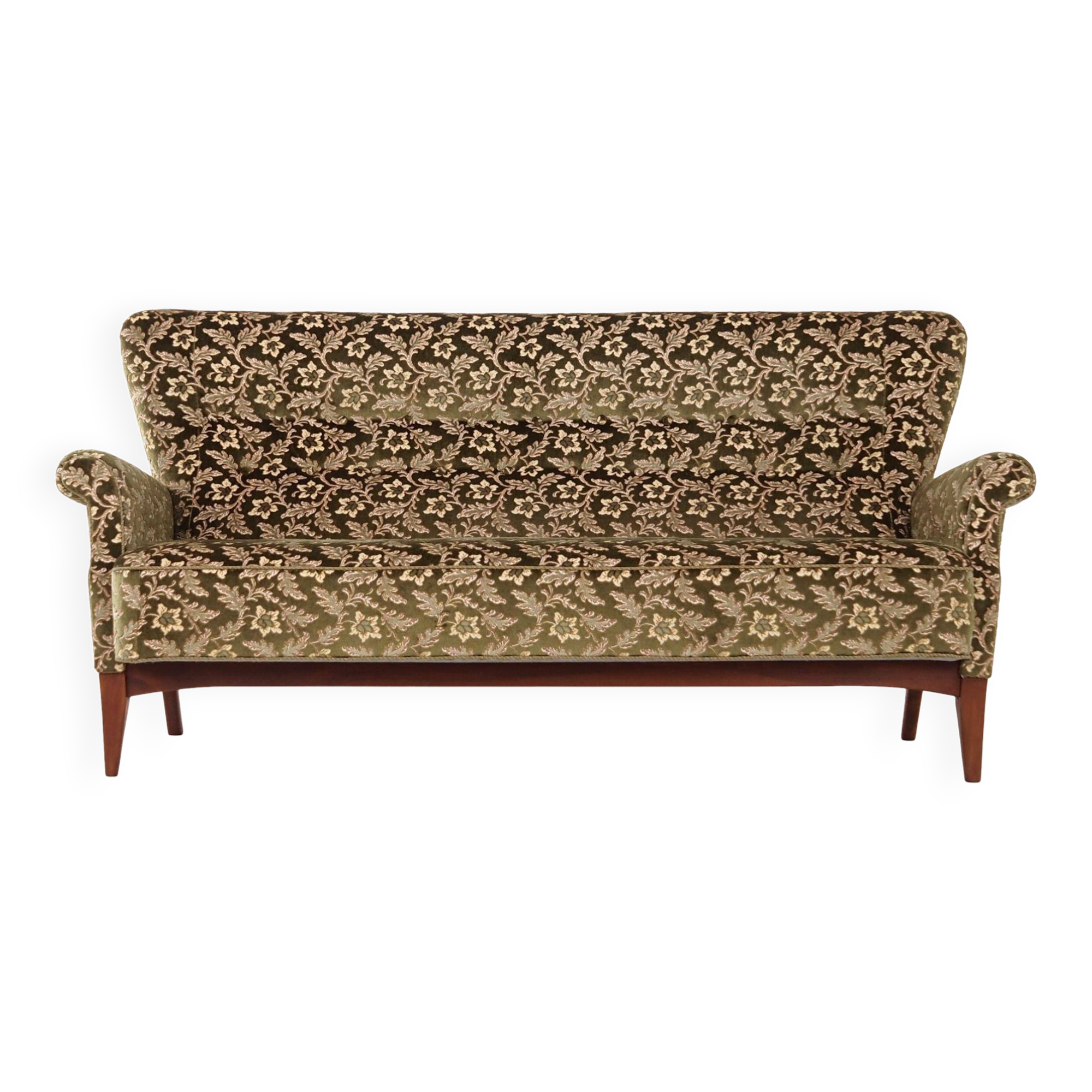 Canapé en hêtre, design danois, années 1960, fabriqué par Fritz Hansen