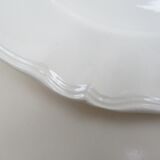 Flat round old Sarreguemines, ivory