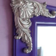 Large Venetian-style purple Italian mirror