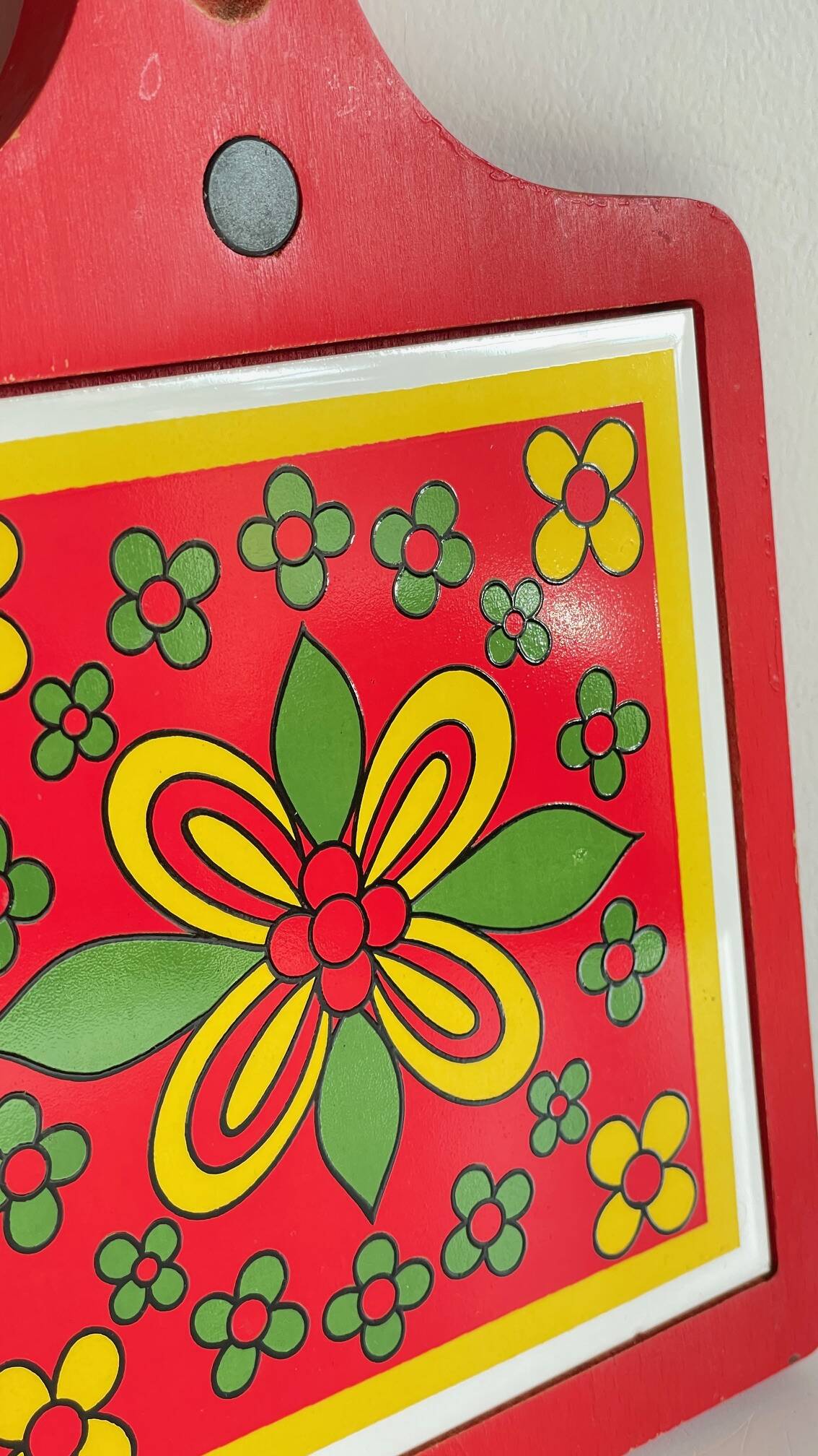 Vintage Red Plate Mat