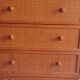 Vintage rattan chest of drawers