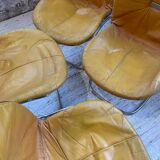 4 chairs Rinaldi "Sabrina" yellow leather