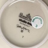 Postmodern Flash One Series coffee service, plates, cups, saucers by Dorothy Hafner for Rosenthal, 1980s, Set of 6