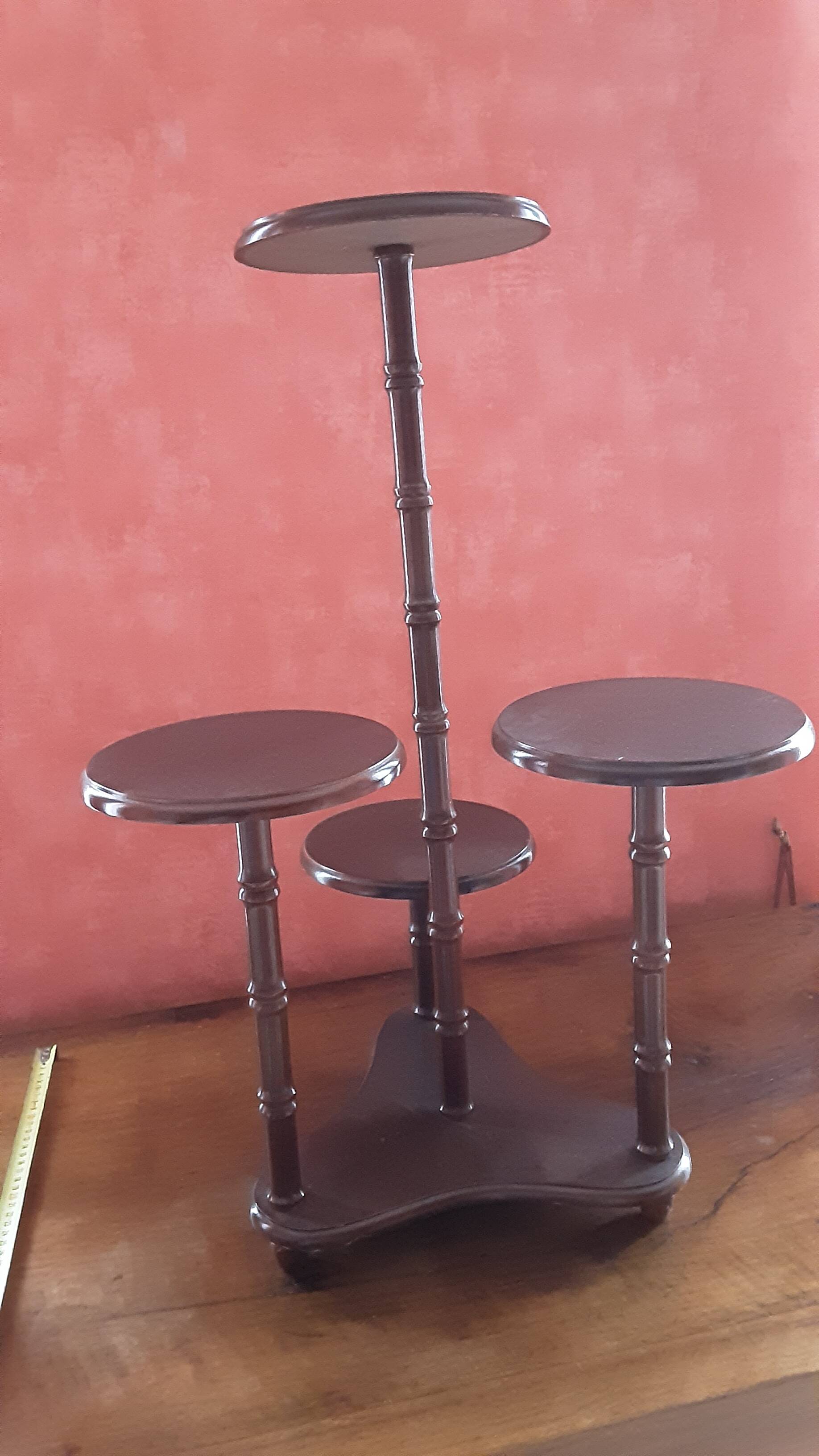 Antique wooden plant stand
