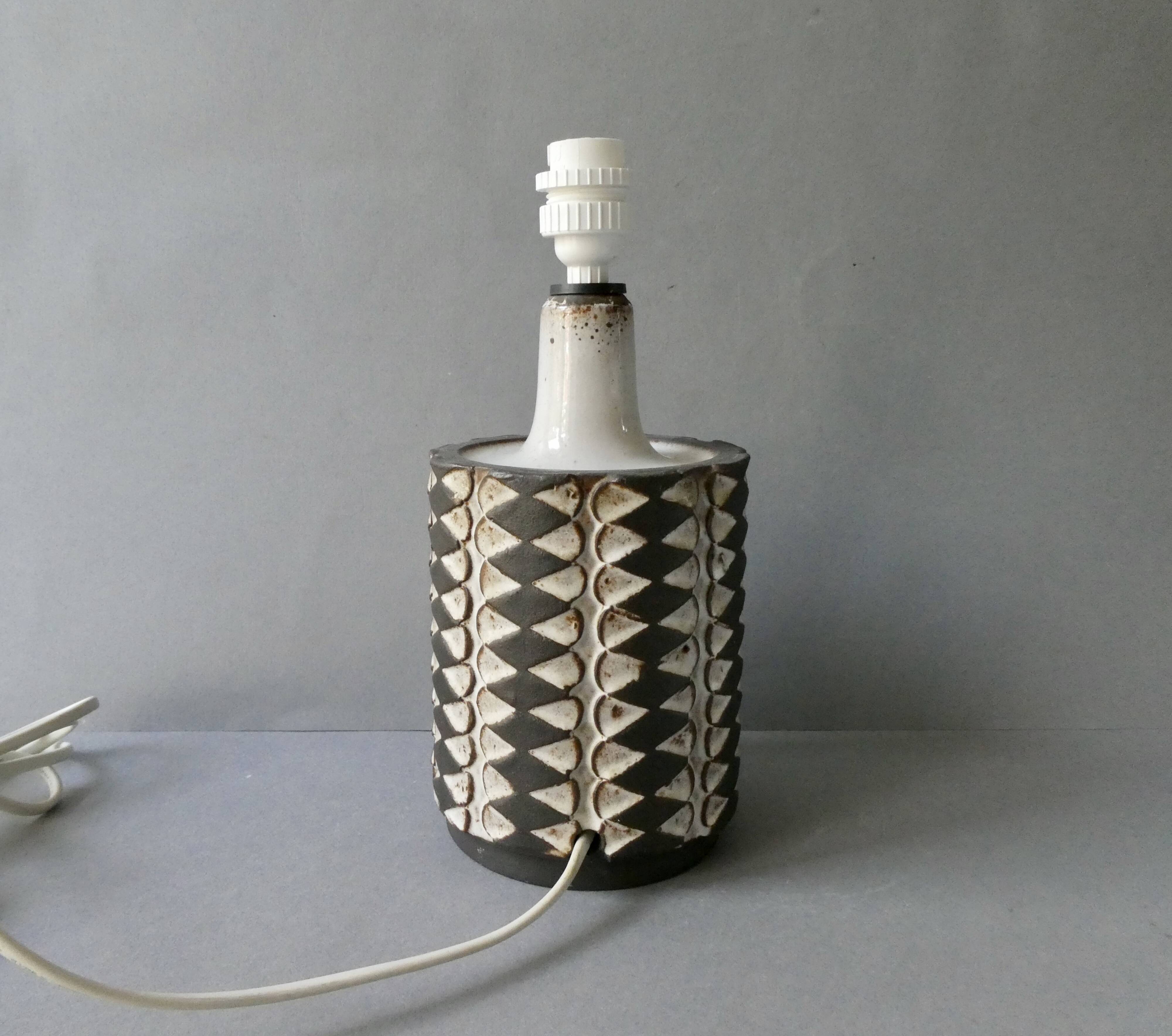 Ceramic lamp signed Stogo Danmark, circa 1960