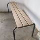 Banc d'écolier vintage 1960