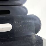 Black magazine rack by Giotto Stoppino for Kartell, 1970