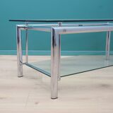Table basse en verre, design danois, années 1970, production : Danemark