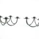 Set of silver-plated candlesticks by Berg Denmark with square bases, 1970s