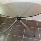 Round kitchen or dining room in smoked glass chrome structure an70