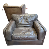 Fauteuil design en cuir