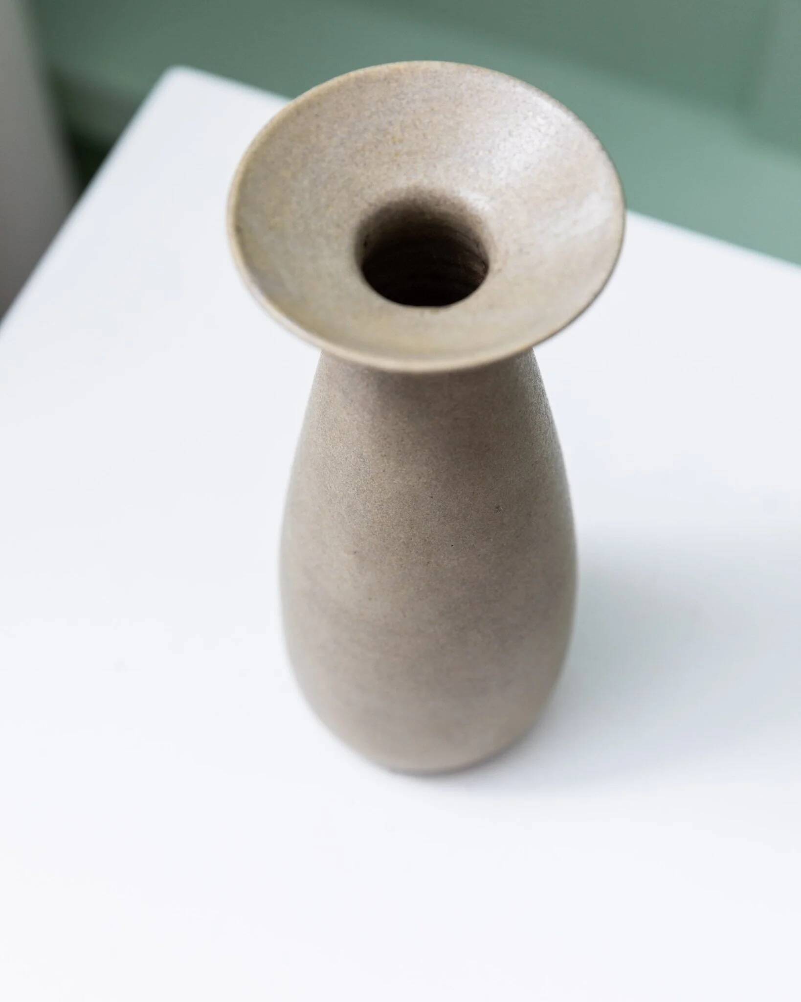 Beige Studio Keramik Ceramic Vase by Heinz Pelzer – West Germany, 1970s Mid-Century