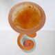 Grand vase soliflore vintage en verre soufflé