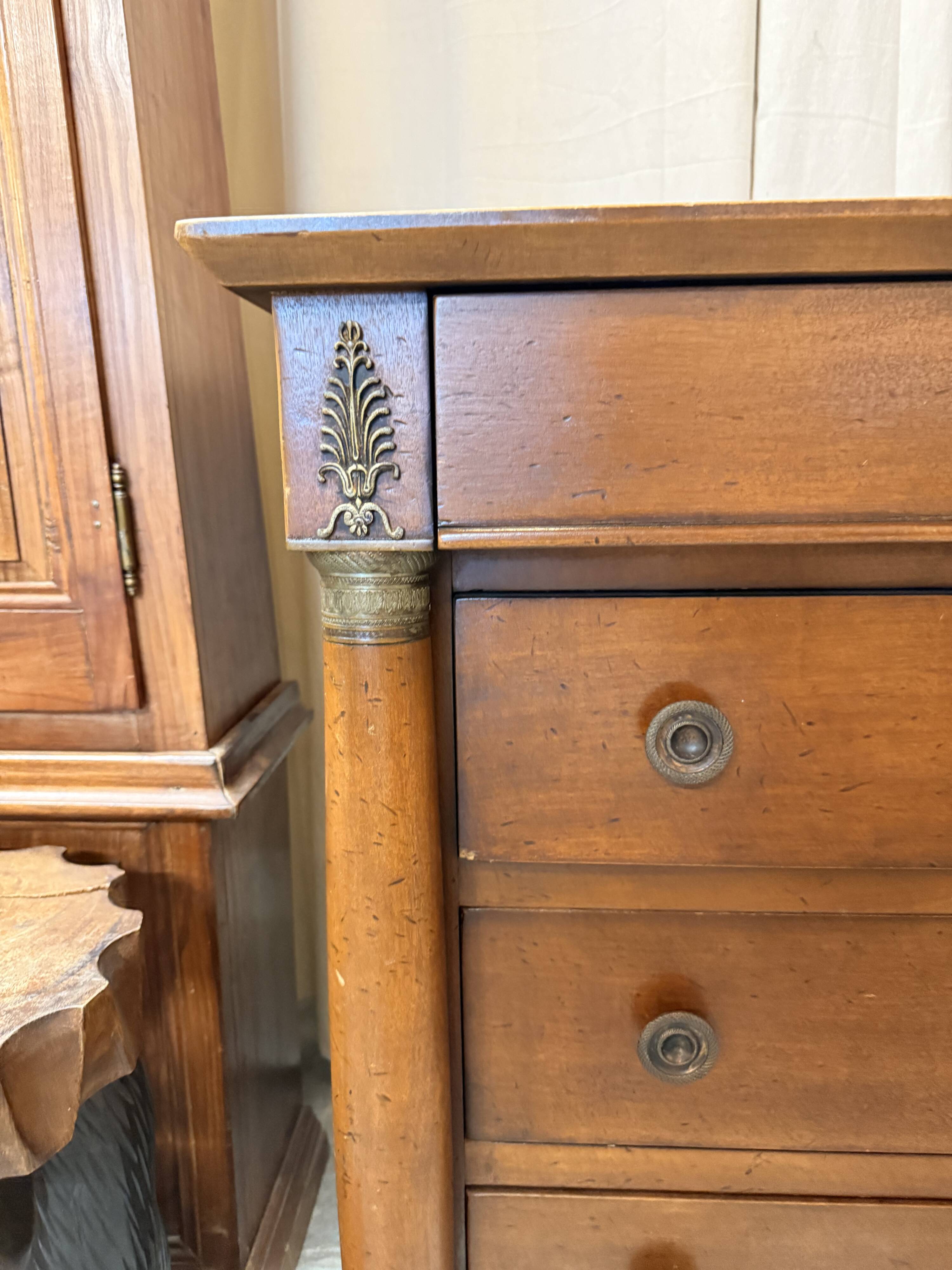 Louis-Philippe chest of drawers in cherry wood – 4 drawers