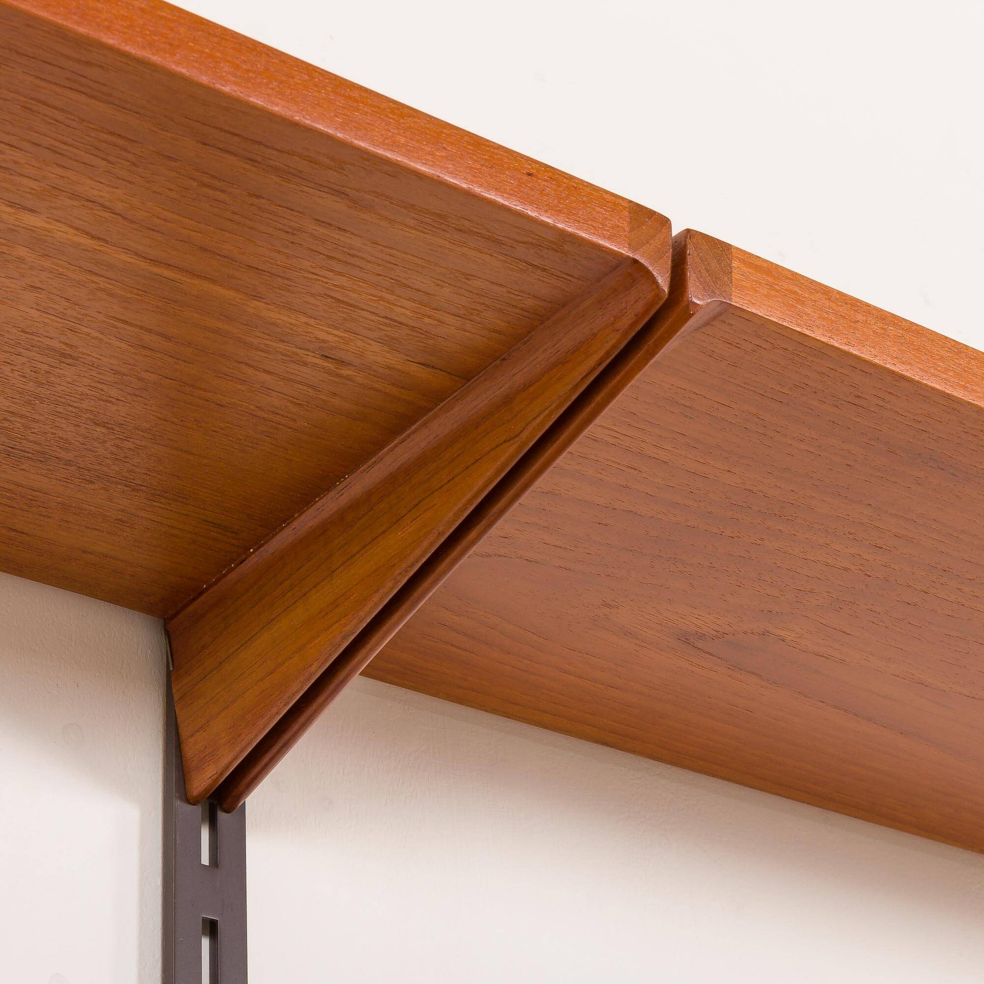 Kai Kristiansen teak shelving unit, FM Møbler, 1960s