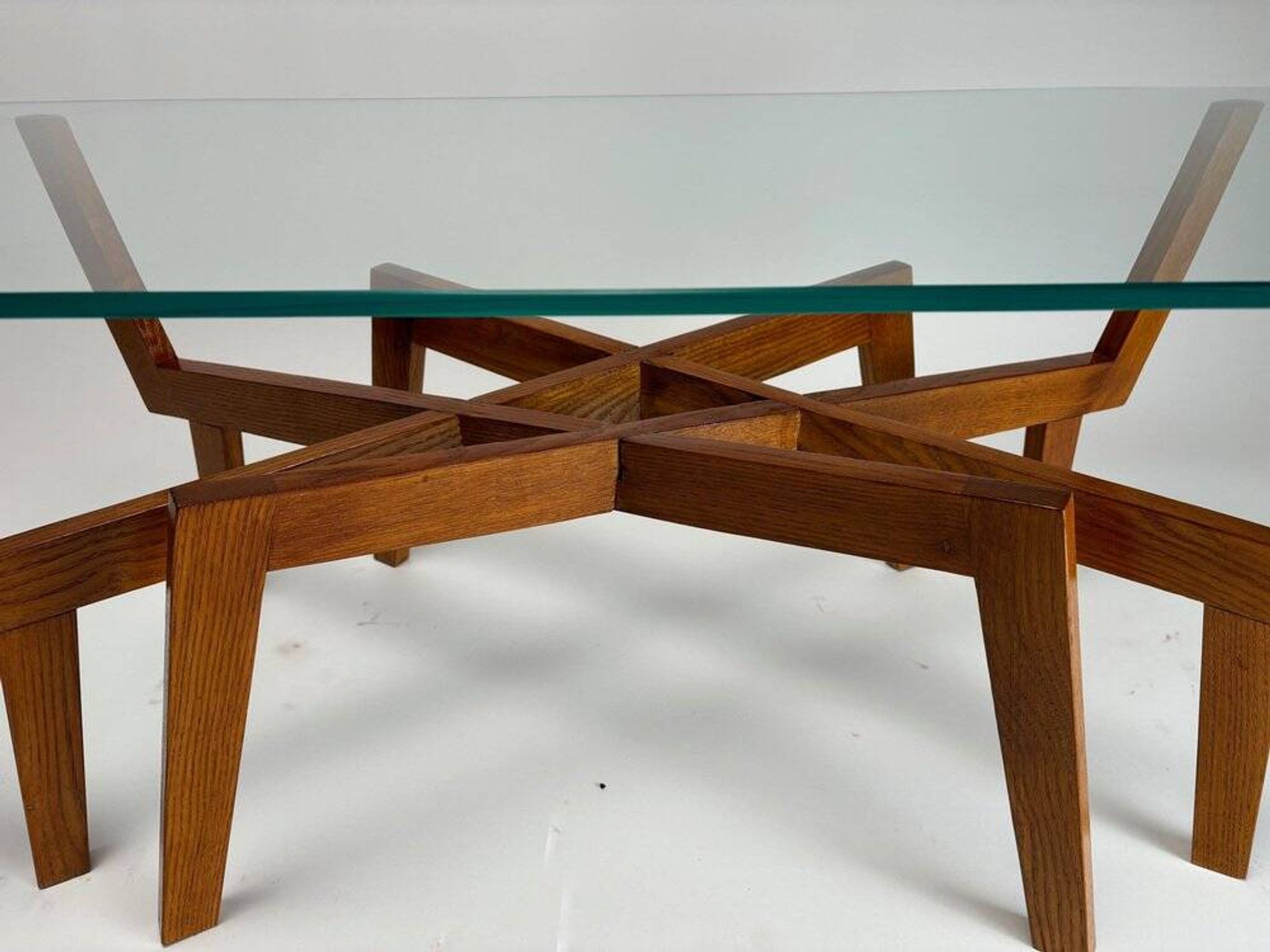 Mid-Century Modern Sculptural Wooden Coffee Table, Italy, 1950s