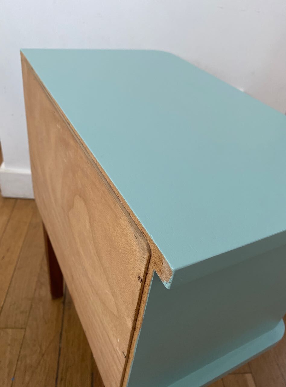 Retro green bedside table