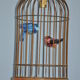 Lustre suspension cage à oiseaux vintage