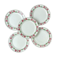 5 flat plates digoin sarreguemines model "mariette"