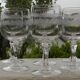 Set of 6 ARQUES crystal red wine glasses. Matignon model.