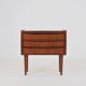 Danish teak chest of drawers with 3 drawers, 1960s