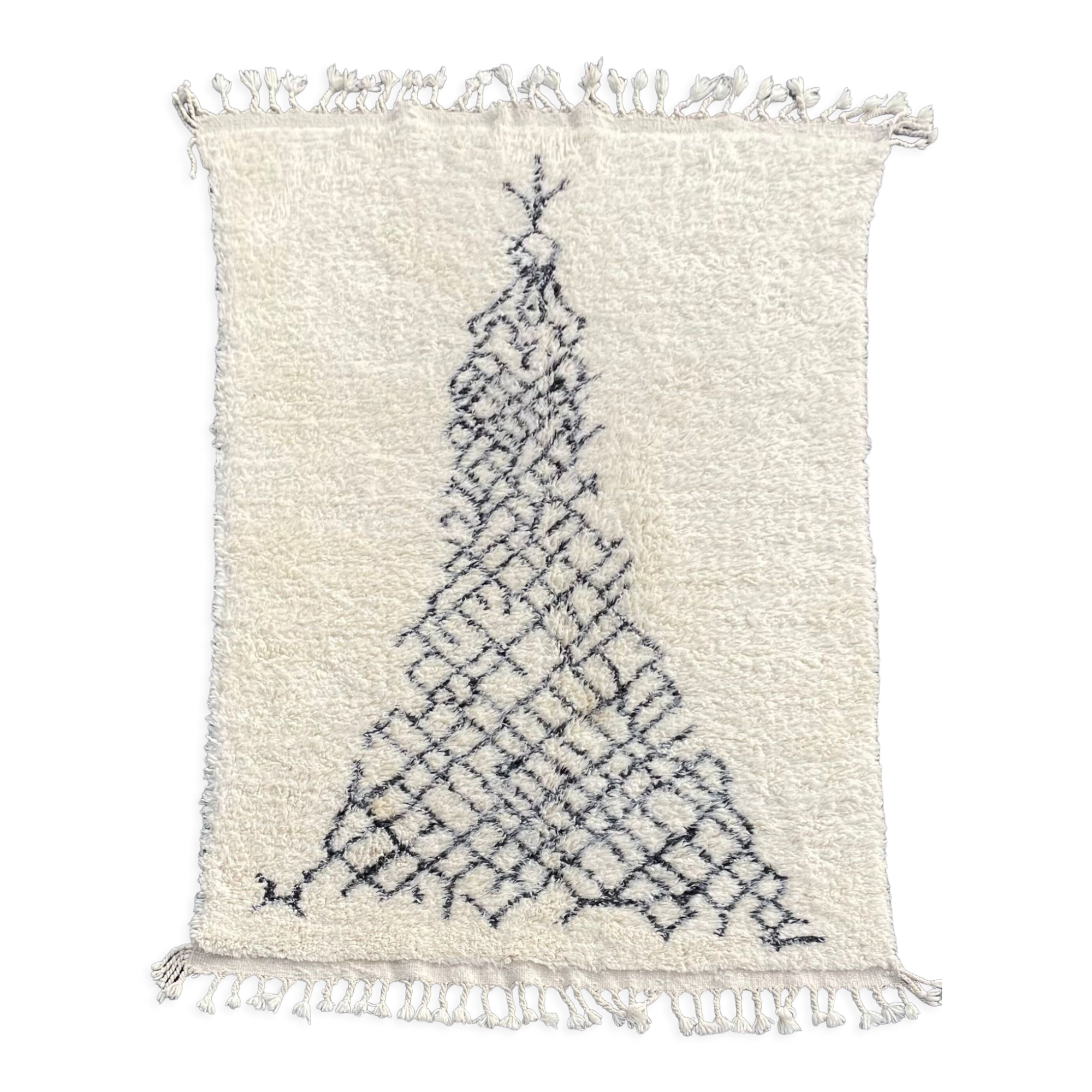 Modern berber carpet beni ouarain 200x300 cm