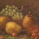 Peinture signée italienne Nature morte aux fruits du XXème siècle