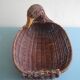 vintage rattan wicker duck basket
