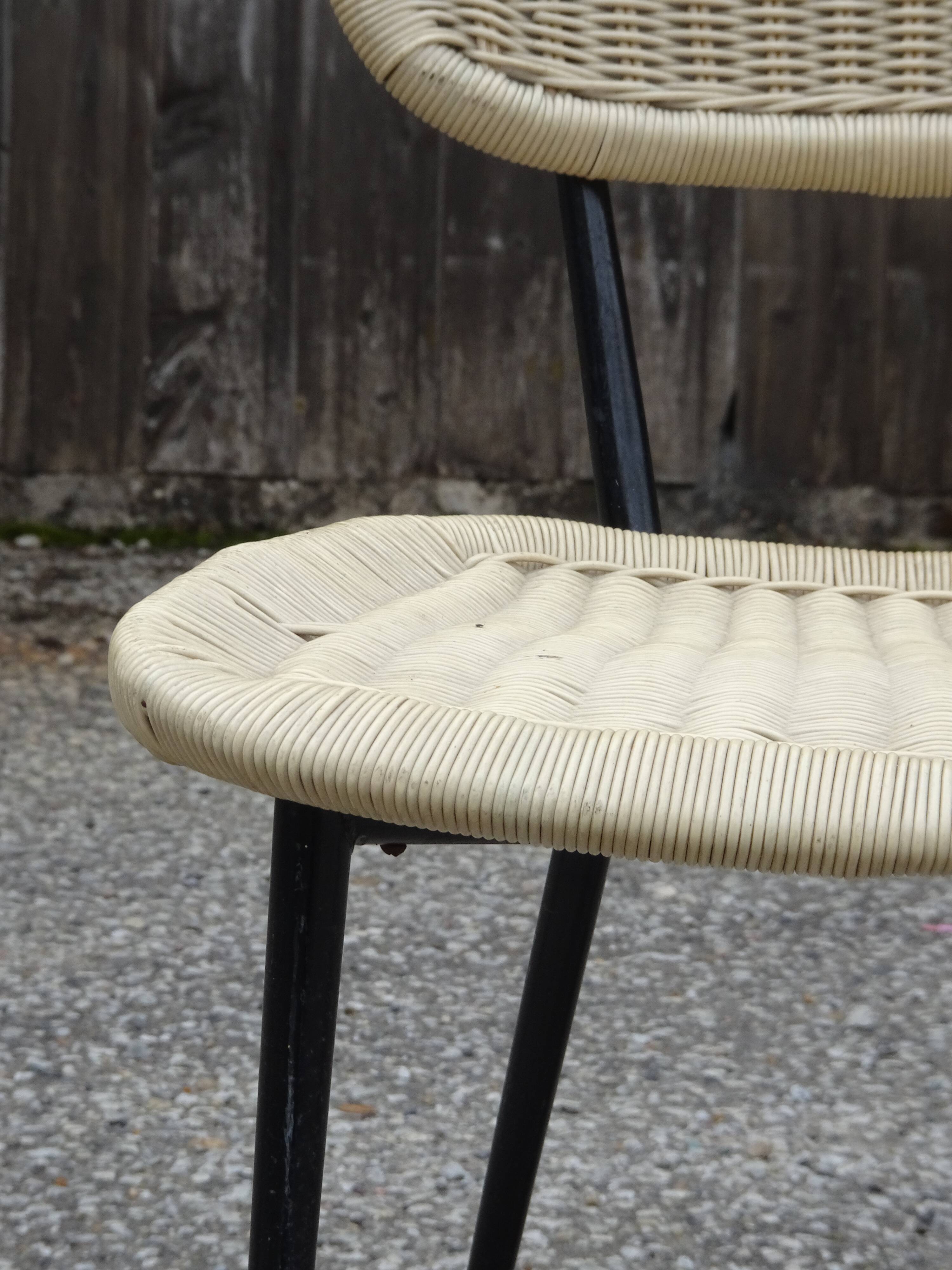 Chair model France, creation and edition Rougier around 1956.