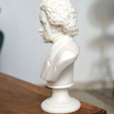 Small bust in alabaster beethoven